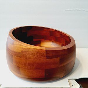 Large Wood Bowl ~ Michael Graves Design ~ Large Wooden Salad/Chip Bowl